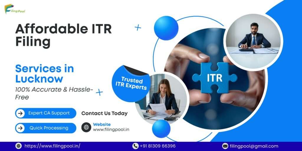 ✔ Experienced CA for ITR filing in Lucknow ✔ Affordable pricing with no hidden charges ✔ Dedicated accountant for personalized assistance ✔ 100% accurate and compliant tax filing ✔ Fast online process with quick turnaround ✔ End-to-end support including notice handling